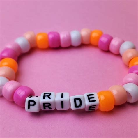 Lesbian Bracelet Lesbian Pride Flag Jewelry Gay Pride Etsy