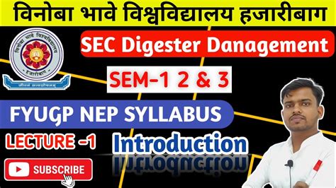 Fyugp Nep Sec Disaster Management Nep Ug Syllabus Vbu Hazaribagh Youtube