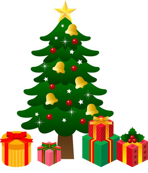 Christmas Tree With Gifts Clipart Clip Art Library