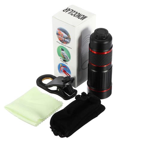 18x zoom optical telescope camera lens with manual focus telephoto lens for smartphones tablet ...