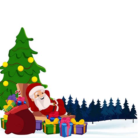 Merry Christmas Santa Claus PNG Images With Transparent Background