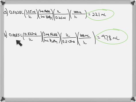 SOLVED Calculate The Volume In Milliliters Of A 0 215 M NaOH Solution