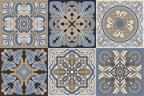 Patr N De Mosaico De Cer Mica Azulejo Portugu S Fondos Tradicional