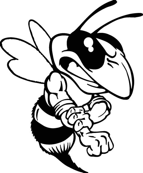 Bee Line Drawing Clipart Best