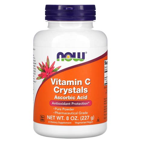 Now Foods, Vitamin C Crystals, 8 oz (227 g) - iHerb