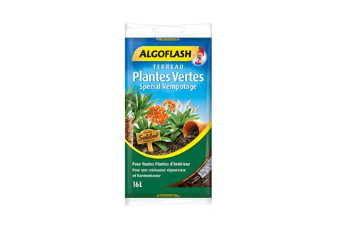 Terreau Plantes Vertes Algoflash 16L MAXIMO