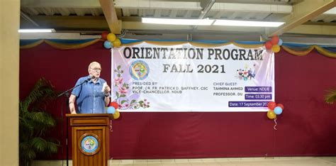 Orientation of Fall 2021 Held at Notre Dame University Bangladesh - Notre Dame University Bangladesh