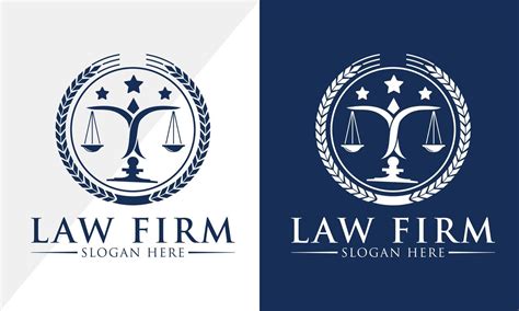 law firm logo design lawyer logo vector template  vector art