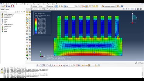 Heat Transfer Analysis 2d Abaqus Cae Youtube