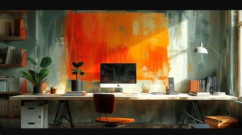 Premium Photo | Modern Office Space with Inspiring Artwork