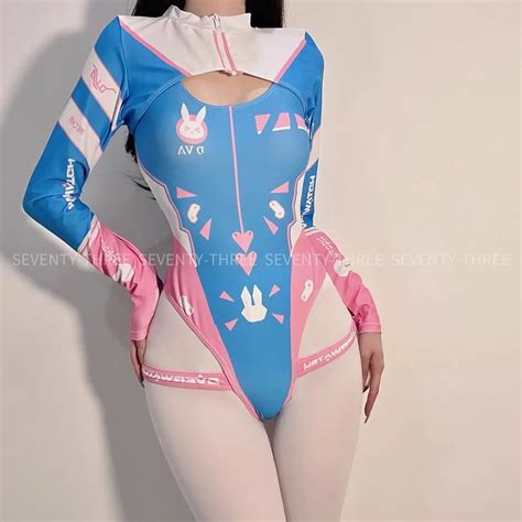 Game DVA Jumpsuit Printed Sexy Swimsuit Cosplay Costume Women Anime