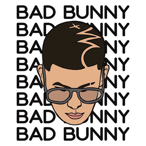 Bad Bunny Bad Bunny Svg Yo Perreo Sola Svg Bad Bunny Logo Inspire