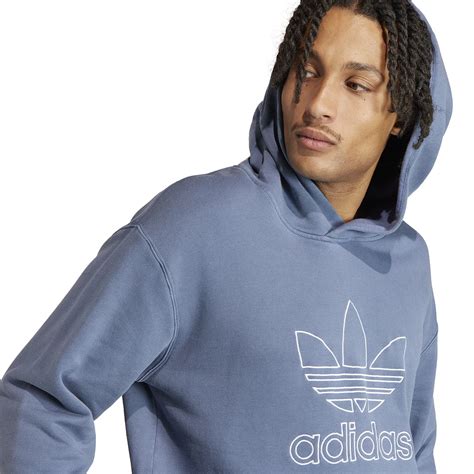 Adidas Originals Mens Adidas Originals Adicolor Outline Trefoil Hoodie