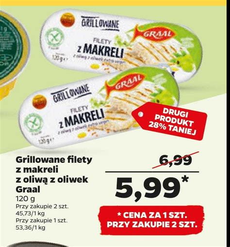 Filety Z Makreli Grillowane W Oliwie Z Oliwek Graal Cena Promocje