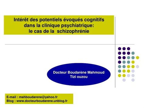 PPT Docteur Boudarène Mahmoud Tizi ouzou PowerPoint Presentation