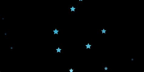 Dark BLUE vector background with colorful stars. 14488651 Vector Art at ...