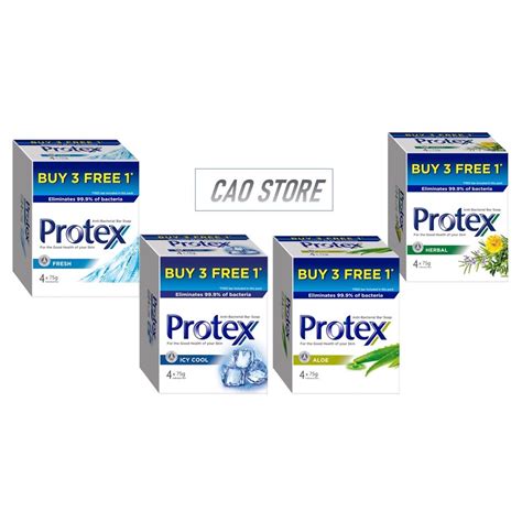 Protex Antibacterial Bar Soap Value Pack 75g X 3 Free 1 Shopee Malaysia