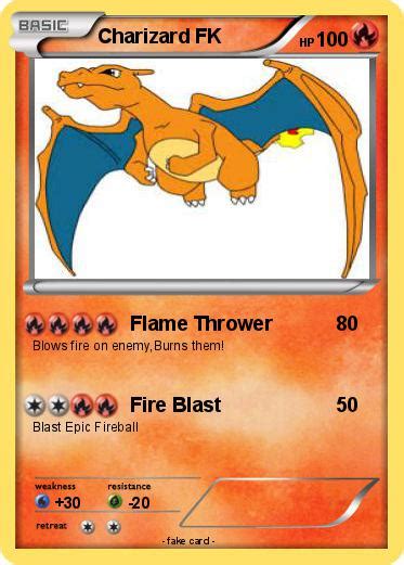 Pokémon Charizard Fk Flame Thrower My Pokemon Card