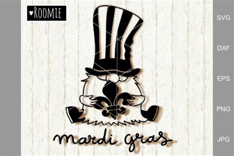 Mardi Gras Party Gnome Clipart Graphic By Roomie Creative Fabrica