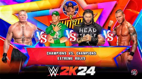 Wwe K John Cena Vs Randy Orton Vs Roman Reigns Vs Brock Lesnar