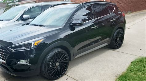 2021 Hyundai Tucson On 22 Lexani Wheels Wraith Gloss Black Gallery