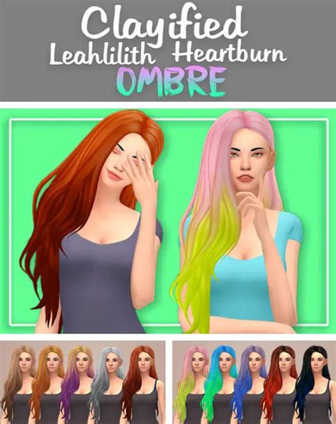 Sims 4 ombre hair recolor - overmasa