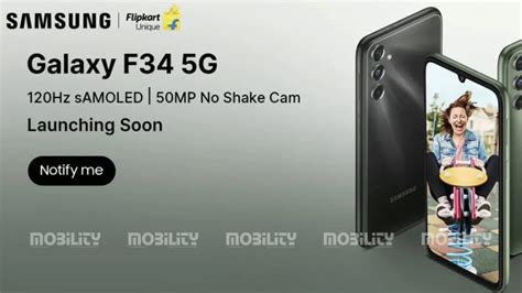 Samsung Galaxy F34 5g Set To Launch In India On August 7th Mobility India