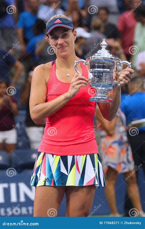 Zweimal Grand Slam Meister Angelique Kerber Von Deutschland Während Der