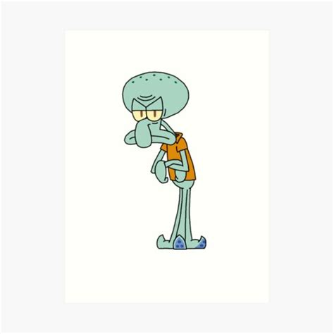 Squidward Tentacles Art Prints | Redbubble