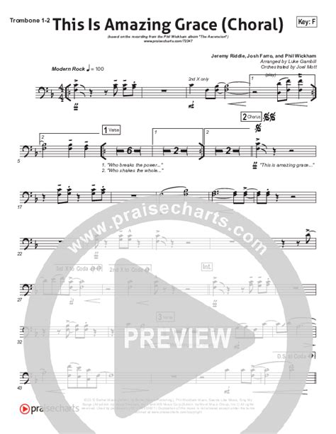 This Is Amazing Grace Choral Anthem Satb Trombone Sheet Music Pdf