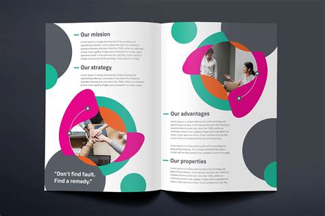 Creative Bi Fold Brochure Design Templates Entheosweb