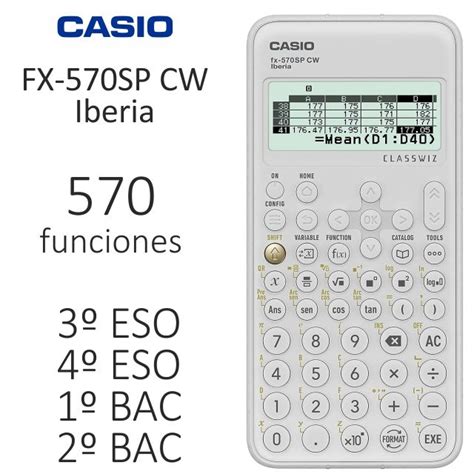 Casio FX 570 SP CW Iberia Calculadora Cientifica