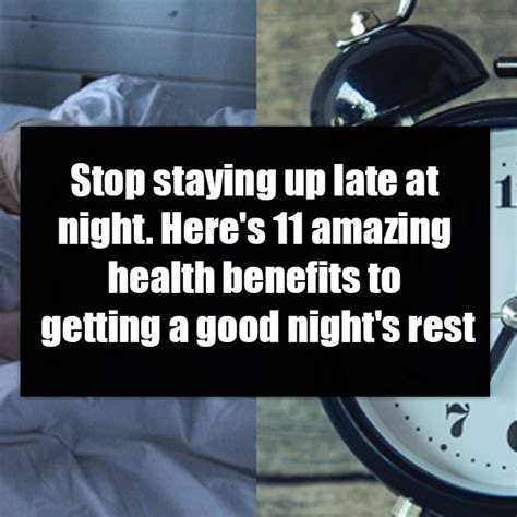 Stop Staying Up Late At Night Heres 11 Amazing Health Benefits To