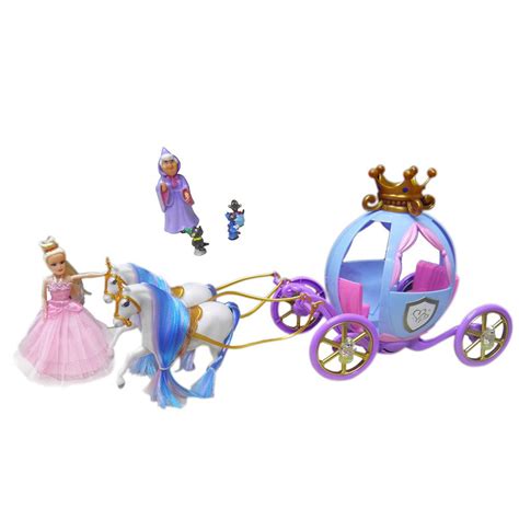 Carruagem Cinderela Brinquedo - Boneca Cinderela Princesa Carruagem Fada Madrinha Cavalos Brinquedo tem ...