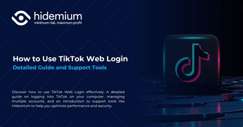 tiktok web login detailed guide  support tools