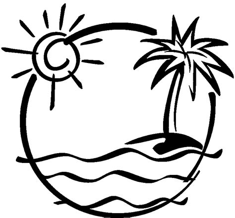 Free Print Beach Stencils Coloring Pages Coloring Pages