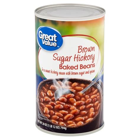 Great Value Brown Sugar Hickory Baked Beans Oz Can Walmart