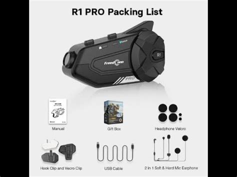 Freedconn R1 Pro Motorbike Dash Cam With WiFi App And Bluetooth