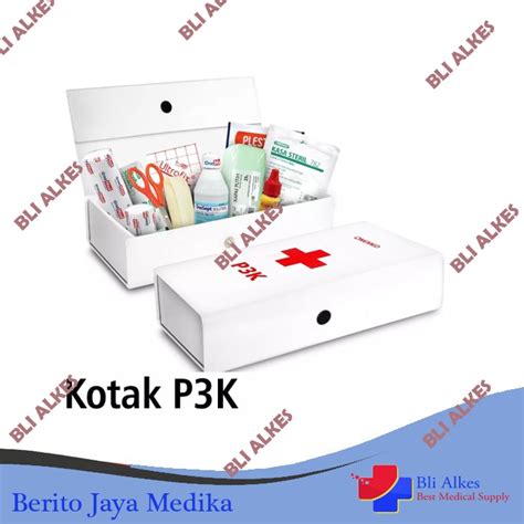 Jual Kotak P3k Mobil Plus Isi Kotak P3k Isi Lengkap Kotak P3k