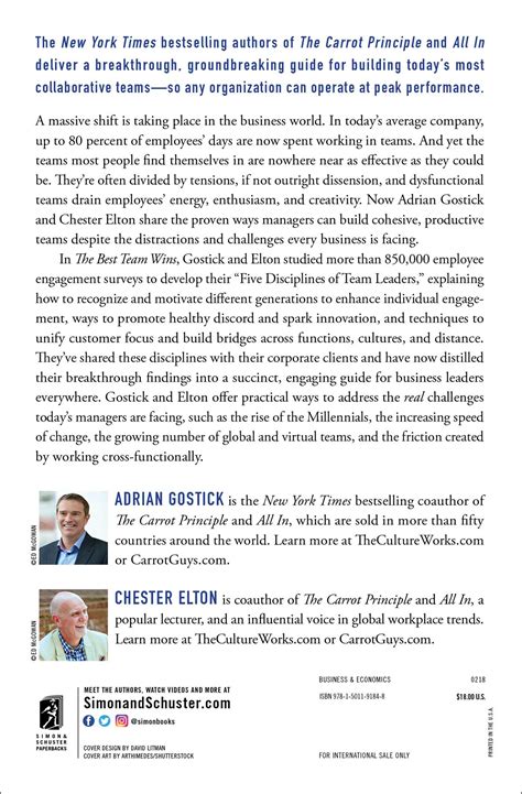 The Best Team Wins | Book by Adrian Gostick, Chester Elton | Official