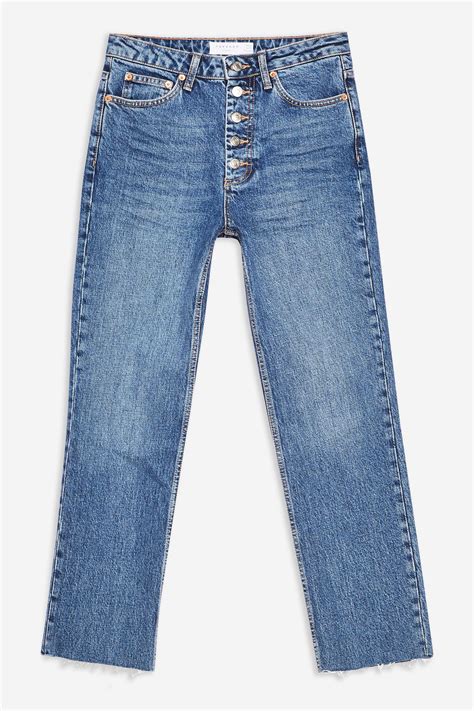 Indigo Button Fly Straight Jeans Straight Jeans Button Fly Jeans