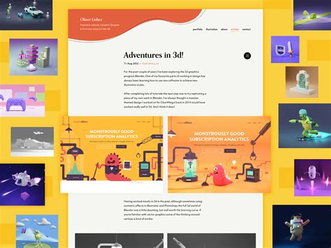 Adventures In 3d By Oli Lisher On Dribbble