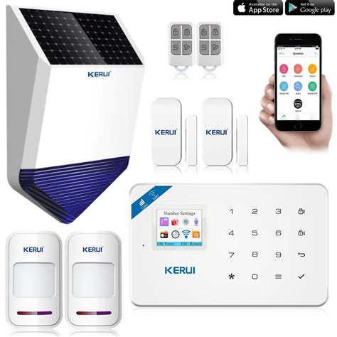 2017 KERUI W18 WIFI GSM SMS Home Burglar Security Alarm System With