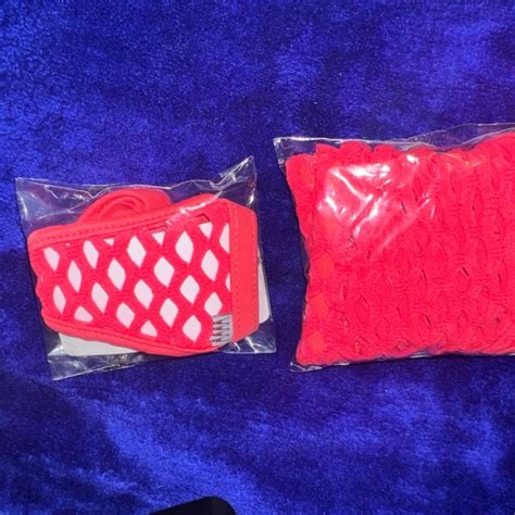 Wicked Weasel Swim Rare Wicked Weasel Sexy Coral Mega Mesh 37 Tri Top And 421 Bikini Bottom