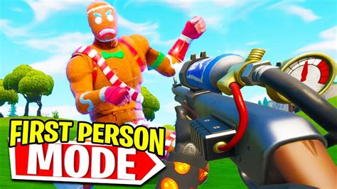 So I Got First Person Mode In Fortnite Youtube