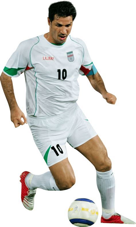 Ali Daei Iran football render - FootyRenders