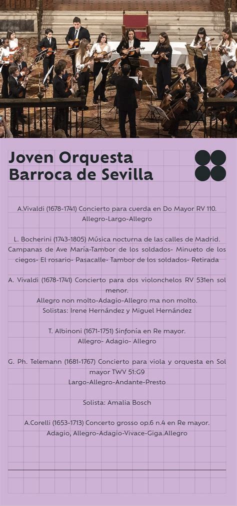 La Joven Orquesta Barroca de Sevilla actuará el 25 de noviembre de la