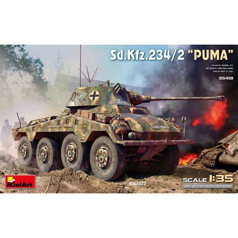 Miniart Tanque SD KFZ 234 2 PUMA Escala 1 35 Ref 35419 Blog Zaratren