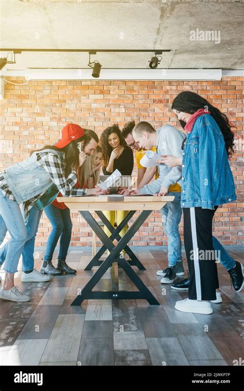 Business Team Meeting Strategy Millennials Diverse Stock Photo Alamy