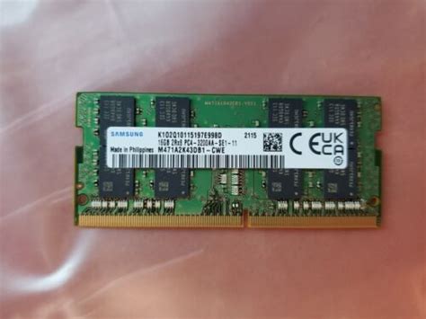 Samsung 16GB 1 X 16GB PC4 3200AA DDR4 Laptop Ram Memory M471A2K43DB1